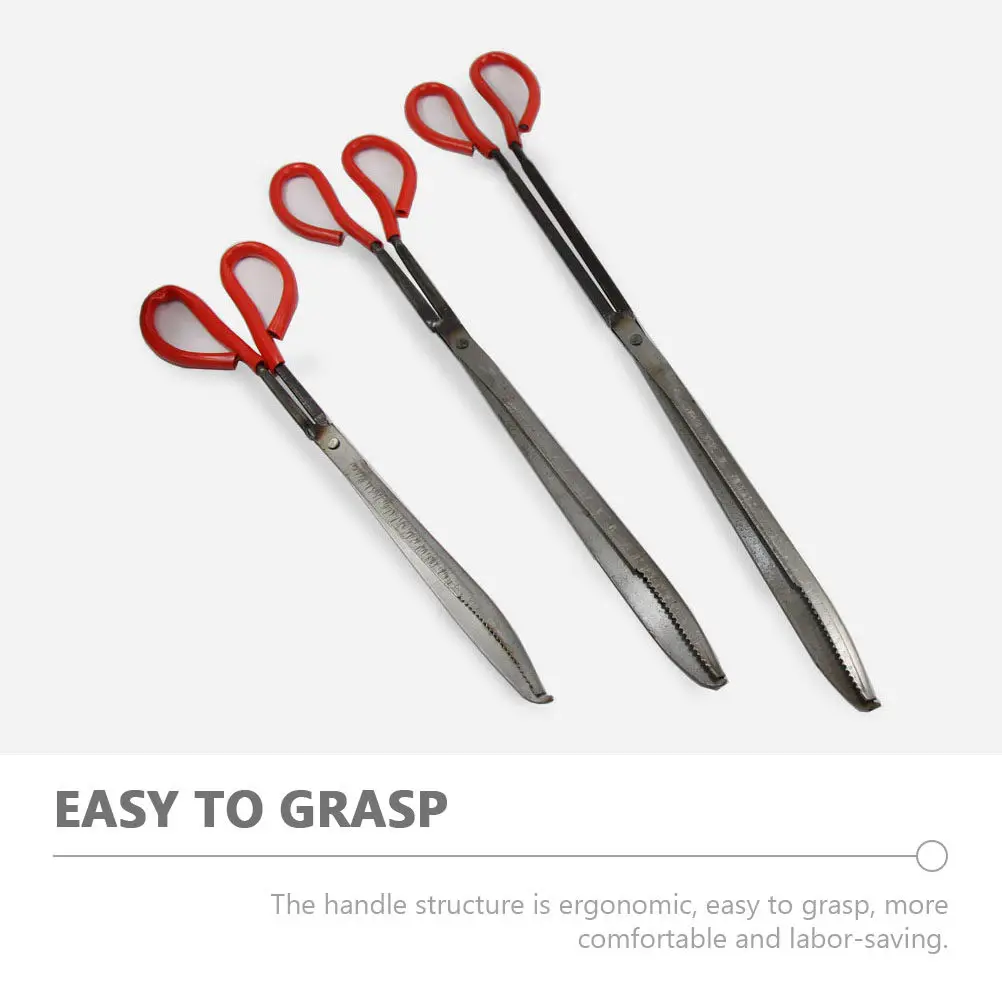 Metal Crab Tong Nonslip Loach Clamp Household Seafood Tool Reusable Anti-Slip Crab Catching Clamp Eel Clip Eel Tong
