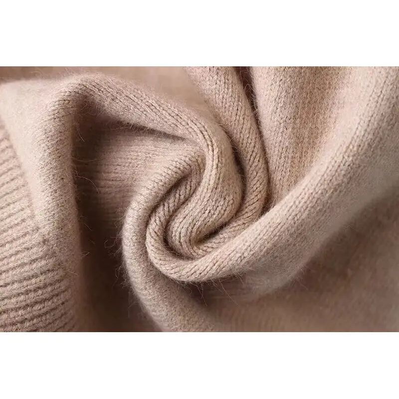 

KASLEAD Thiened вязаный свитер женский Faion Twist вязаный круглый пуловер из полиэфирного волокна круглый дизайн Ne Design