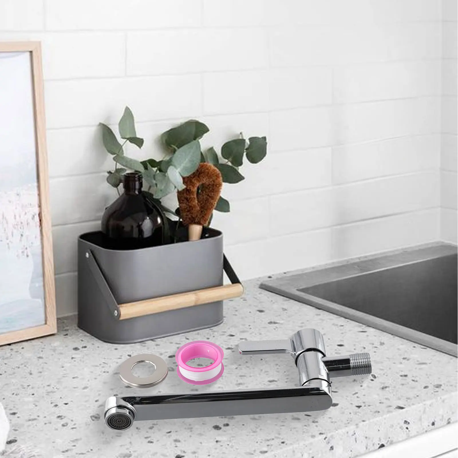 

Easy Access Kitchen Tap Flexible Faucet Rotatable Kitchen Faucet Easy Access For Cleaning Long-lasting Performance