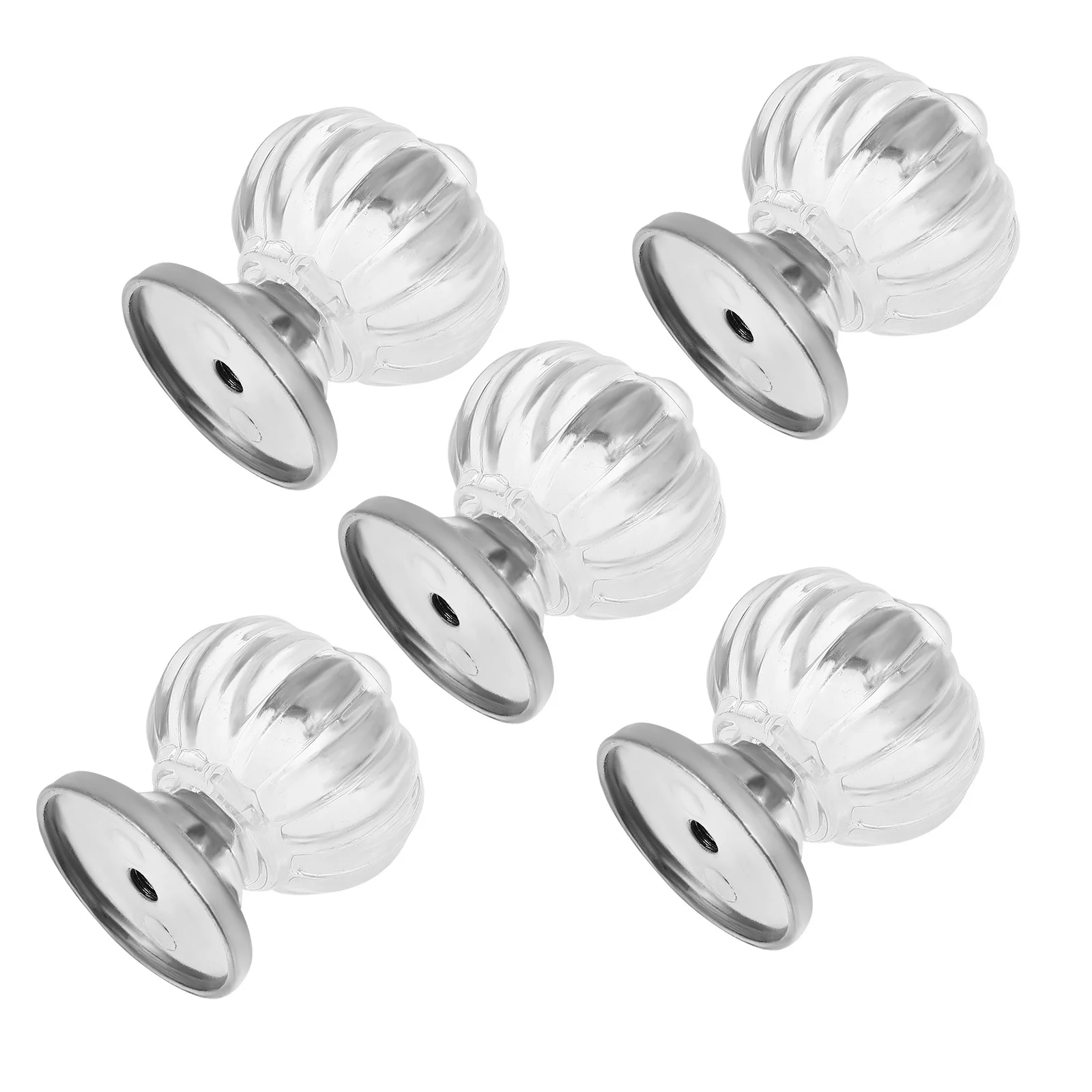 

5Pcs Crystal Clear Cupboard Drawer Knobs Easy Install Wardrobe Cabinet Door Pull Handles Door Pull Handle Cabinet Knob