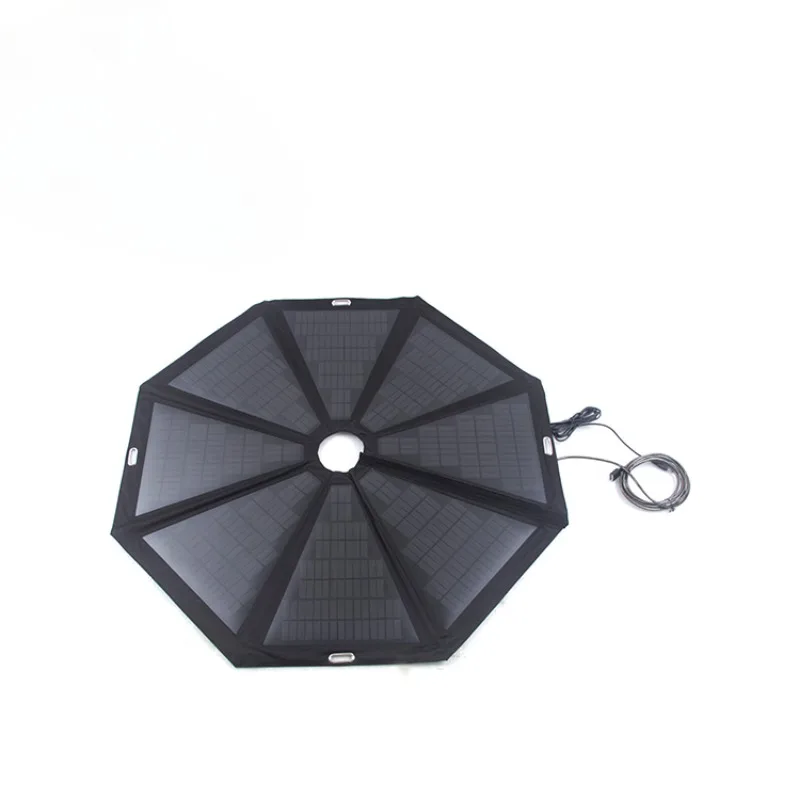 Stable performance long life caravans folding solar umbrella panel for outdoor traveling