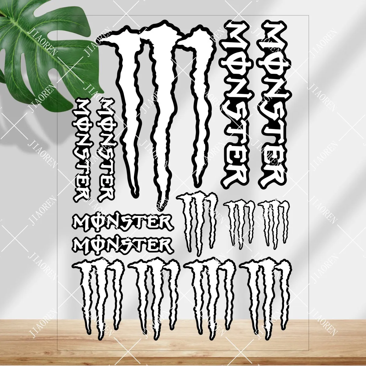 عيد الميلاد الوحش الطاقة ملصق شعار دراجة نارية خزان خوذة سيارة الدراجة عاكس ملصق مائي كيت لياماها كاواساكي سوزوكي هوندا # 5