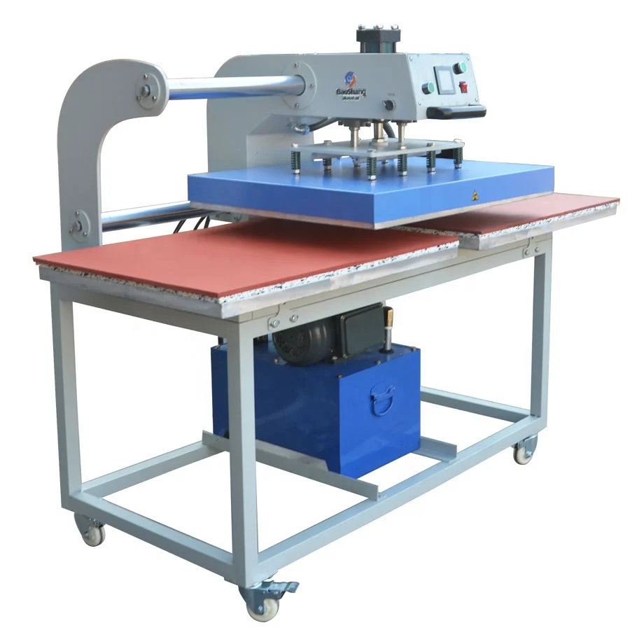 

New Automatic Slide Table Heat Transfer Machines Oil Hydraulic Press Type for Garment Rhinestone/Crystal Press Shine Fabric