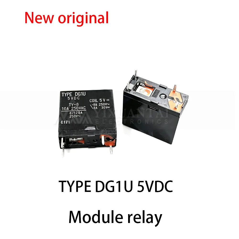(5pcs~10pcs) 100% New relay TYPE DG1U 5VDC Relay 10A 4-pin 5V DC5V 1 group normally open