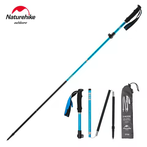 Naturehike 등산스틱 ST09 접이식 하이킹 스틱 5 섹션 접이식 스틱 경량 워킹 스틱 7075 알루미늄 합금 네이처하이크 폴대 워킹스틱 접이식 알루미늄 폴대 네이처하이크 트레킹 폴 Naturehike Trekking Poles ST09 Collapsible Hiking Stick Folding Sticks Lightweight Walking Sticks Climbing Stick