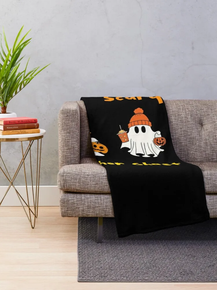 Inclusion Isn't scary Teacher Ghost Mummy Throw Blanket Giant Sofa Luxury St for sofa christmas decoration Blankets