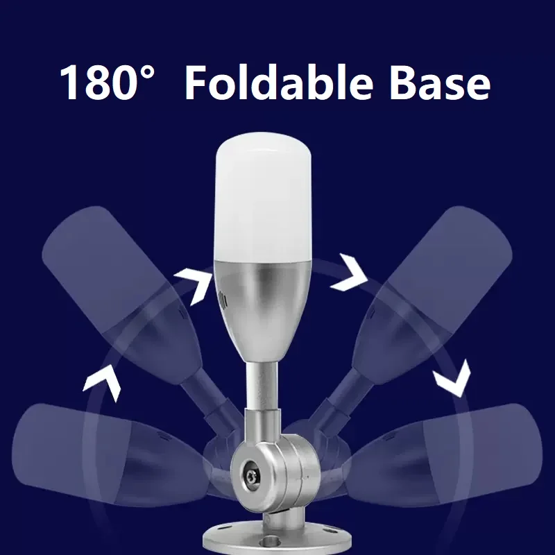LED 경고등 도구 기계 신호 알람 램프, 접이식 베이스 및 부저, DC24V, 3 색 1 레이어