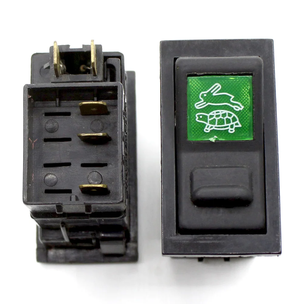 1PC Fast/Slow Turtle and Rabbit Logo with Lock Switch Button