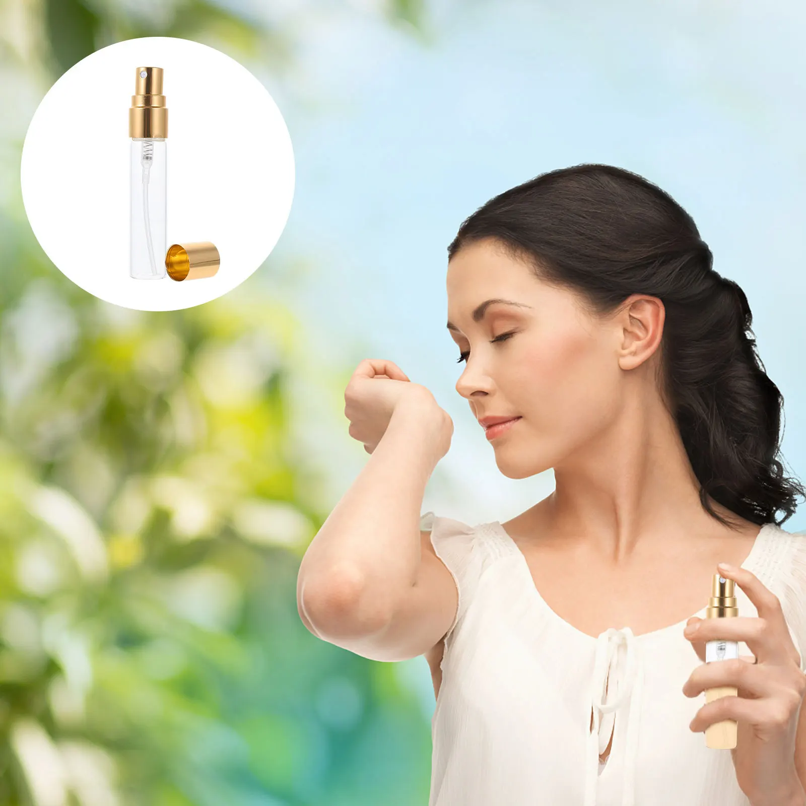 

10Pcs Perfume Bottles Glass Storage Bottle Chic Workmanship Fine Details Not Leak Perfect for Travel Daily Care