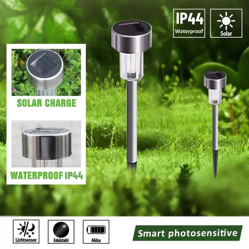 1~10PCS Solar Garden Light Outdoor Solar Powered Lamp Lanter Waterproof Landscape Lighting For Pathway Patio Yard Lawn