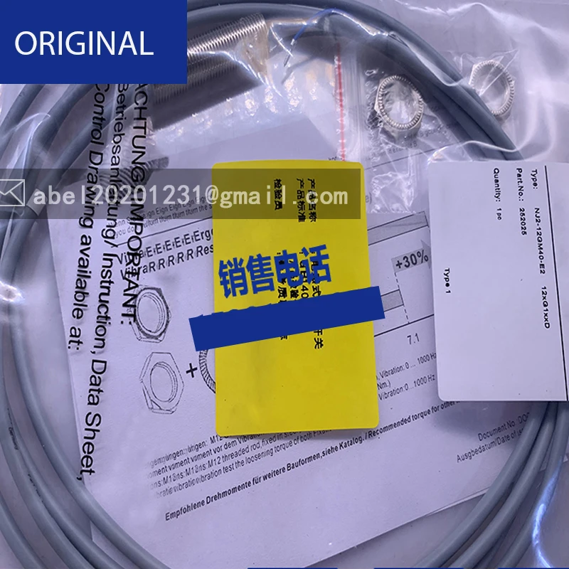 NOUVEAU CAPTEUR D'ORIGINE NEB12-18GM50-E2-V1 NEN10-12GM50-E2-V1 NEB12-18GM50-E2 NI15U-M18-AP6X NI12U-M18-AP6X NJ2-12GM-N