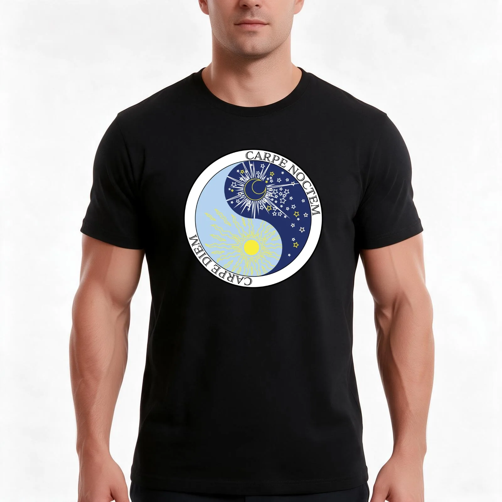 Carpe Diem AND Carpe Noctem T-Shirt, Vintage Retro Graphic Tee, Unisex Summer Casual Streetwear Top