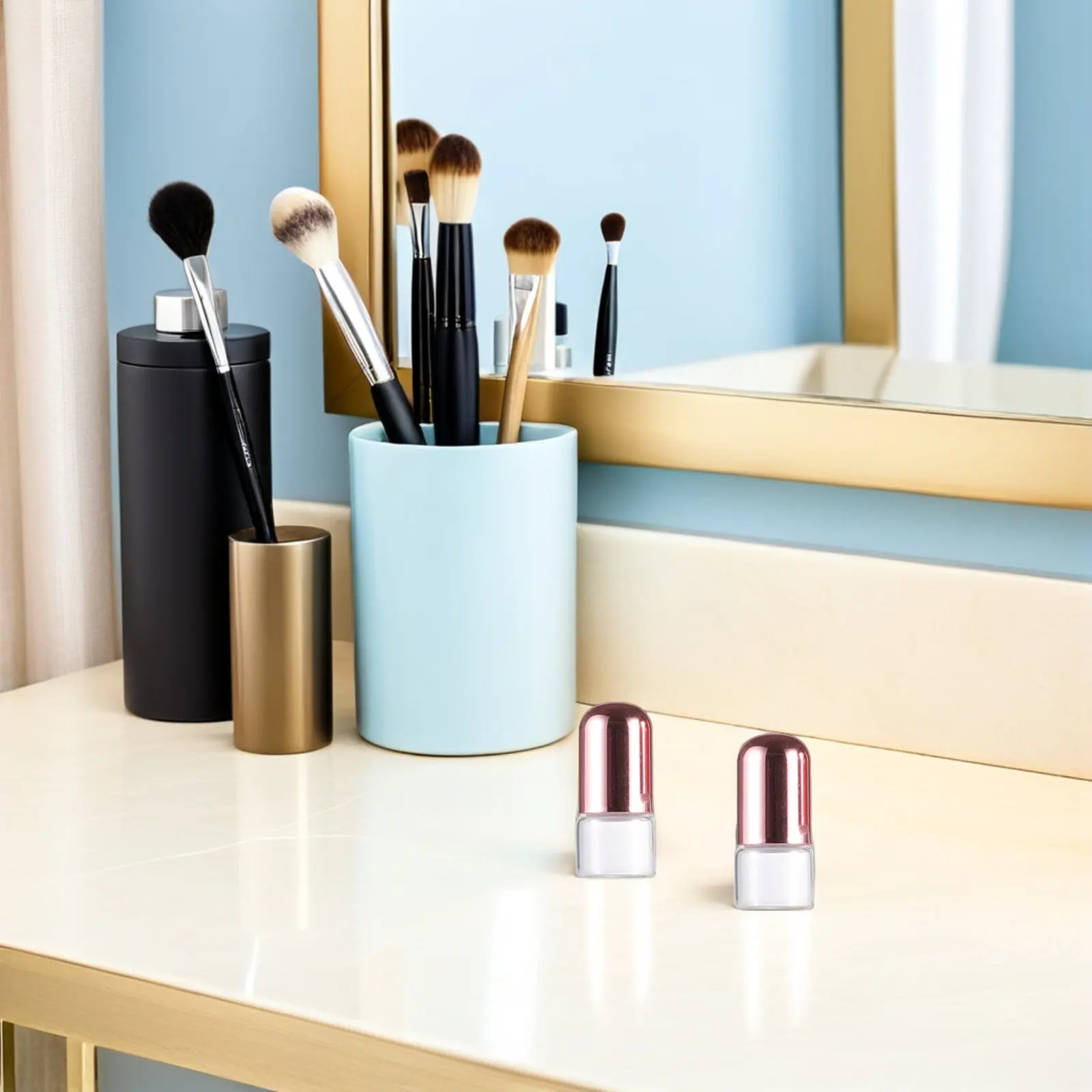 20Pcs 1Ml Transparent Glass Roller Bottles with Pink Caps Refillable Aromatherapy Oil Vials for Precise Application Travel