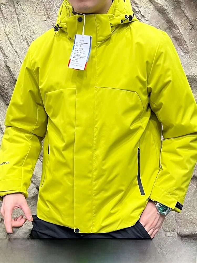 

Outdoor Men's aphene Technology Cotton Jaet Hooded Anti-Water Breathable Comfortable Warm Casual Sle Polyester Fiber