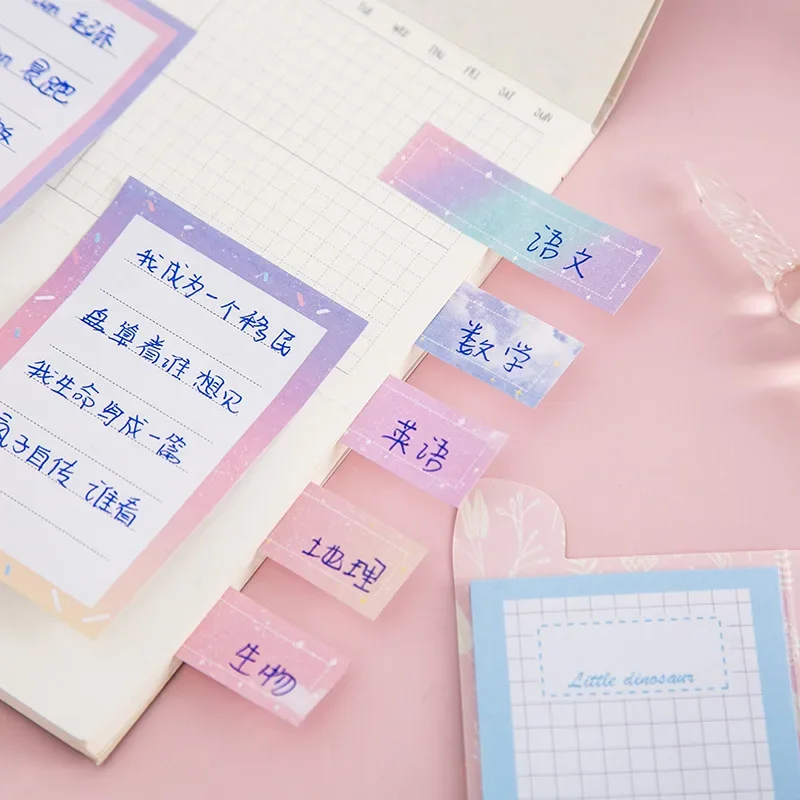 Nieuwe Dromerige Eenhoorn N Times Stickers Leuke Student Gemak Stickers Hand Account Stickers Sticky Notes Memo Pad