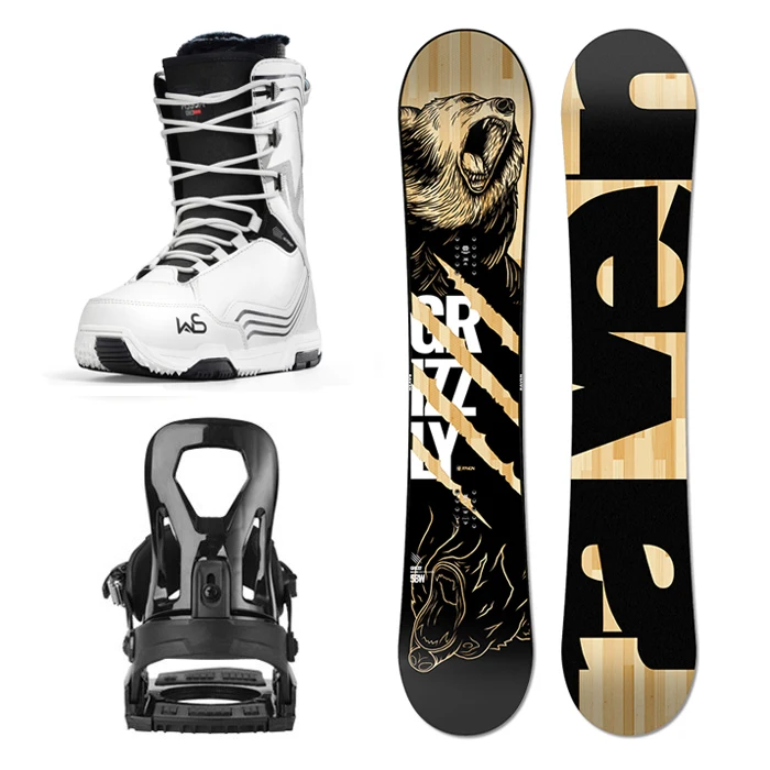 Adult Wooden Ski Racing Suit Full Range Flat Carving Board Men's and Women's Snowboard Holder Sports Style