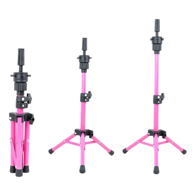 

Металлическая подставка-тренога для париков, 1 шт., регулируемая, для обучения парикмахеров