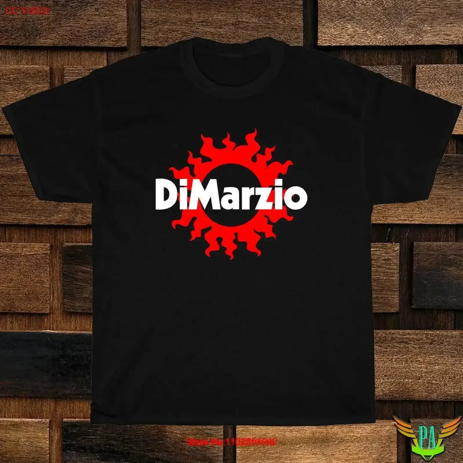 Nueva camiseta limitada de la empresa de guitarras eléctricas DiMarzio, talla estadounidense, vintage, lavada, cómoda, ligeramente ropa de calle estirada