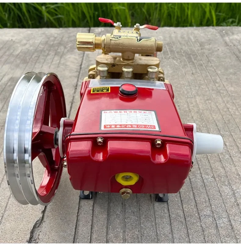 

1PC New Pressure Relief 21/26/40/60type Pump Three Cylinder Plunger Pump Motorized Spray High-pressure Remote Fruit Tree Sprayer