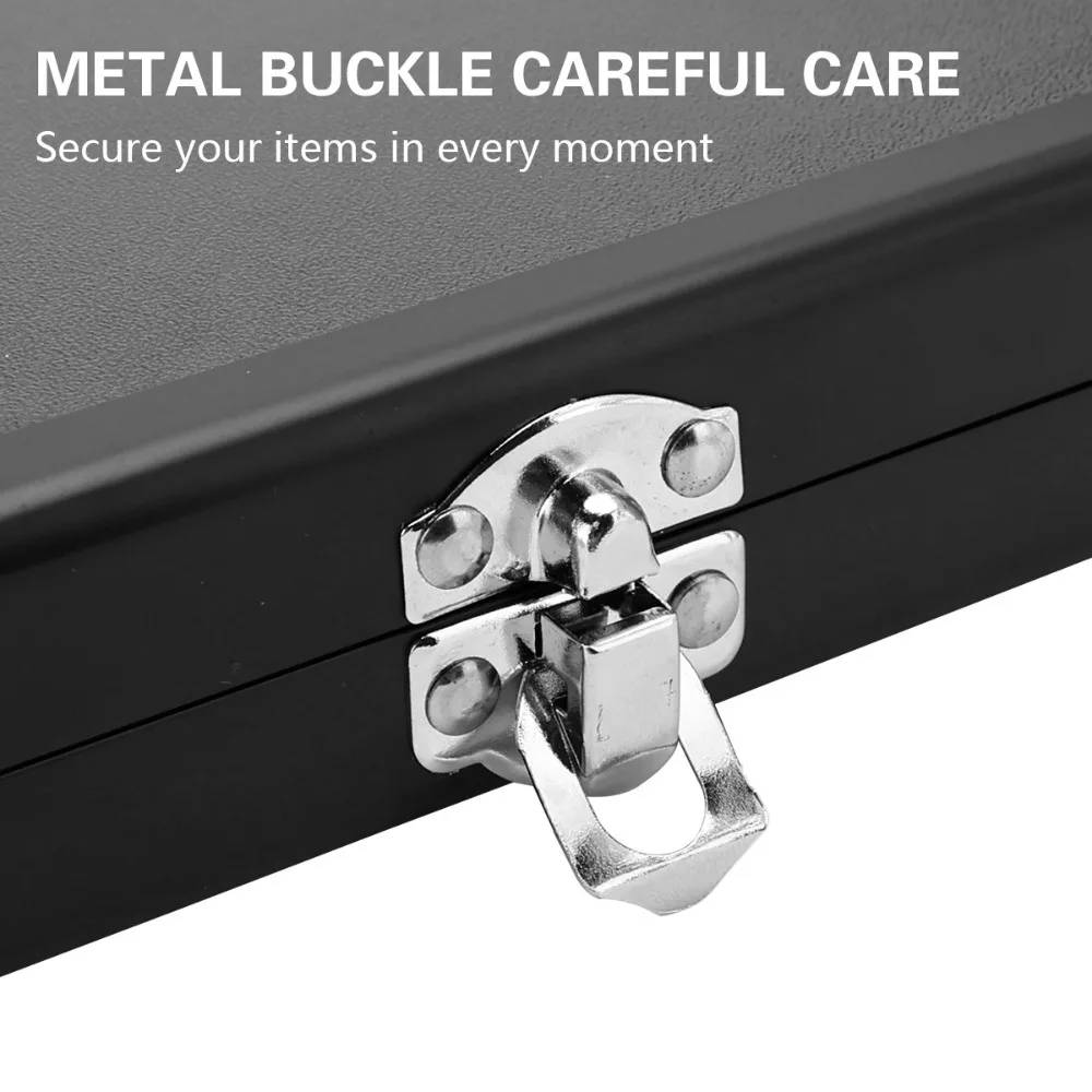 

Hairdressing Hair Scissors Storage Box Barber Tool Shockproof Fall Hard Leather Toolbox Portable Organizer Shears Storage Case