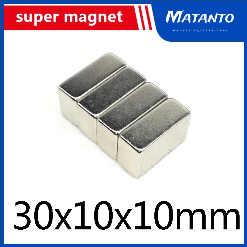 

5/10/20/30PCS Super Strong Sheet Rare Earth Magnet 30x10x10mm Block Rectangular Neodymium Magnets N35 Magnet 30*10*10 mm