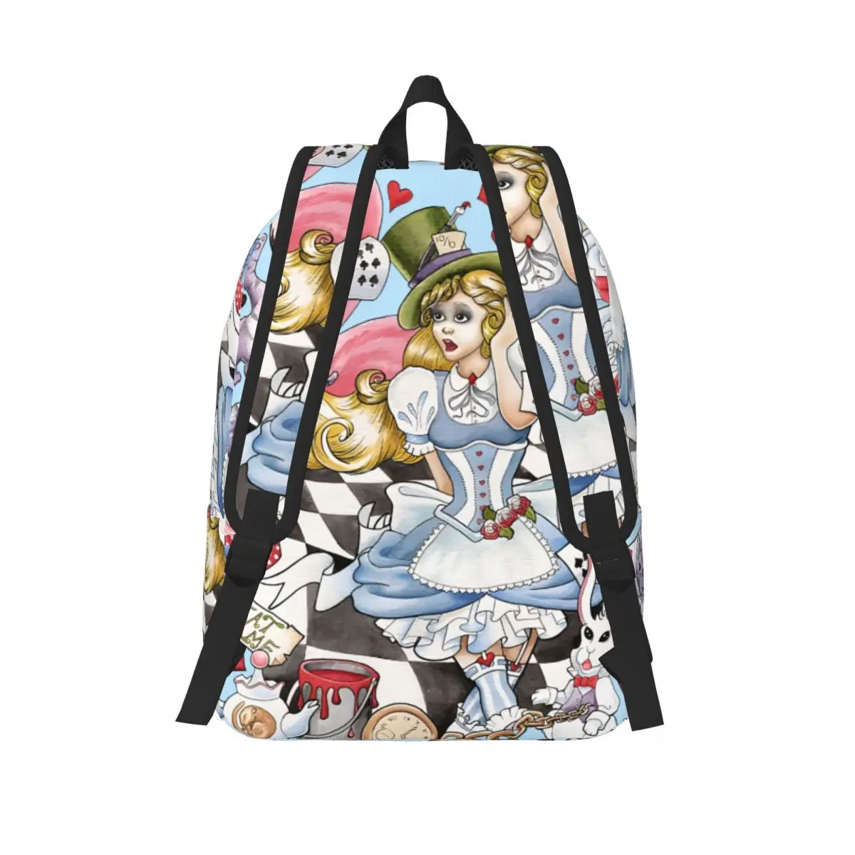 Birthday Alice In Wonderland Retro Washable Laptop Bag Disney Alice in Wonderland Film Kawaii Unisex Storage Bag For Work Office