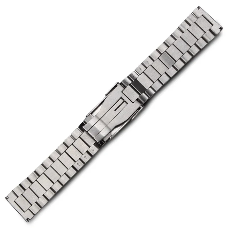 20mm 22mm Stainless Steel Watchband For TAG heuer F1 Watch Strap Flat End Push Button Deployment buckle Men\'s Bracelet