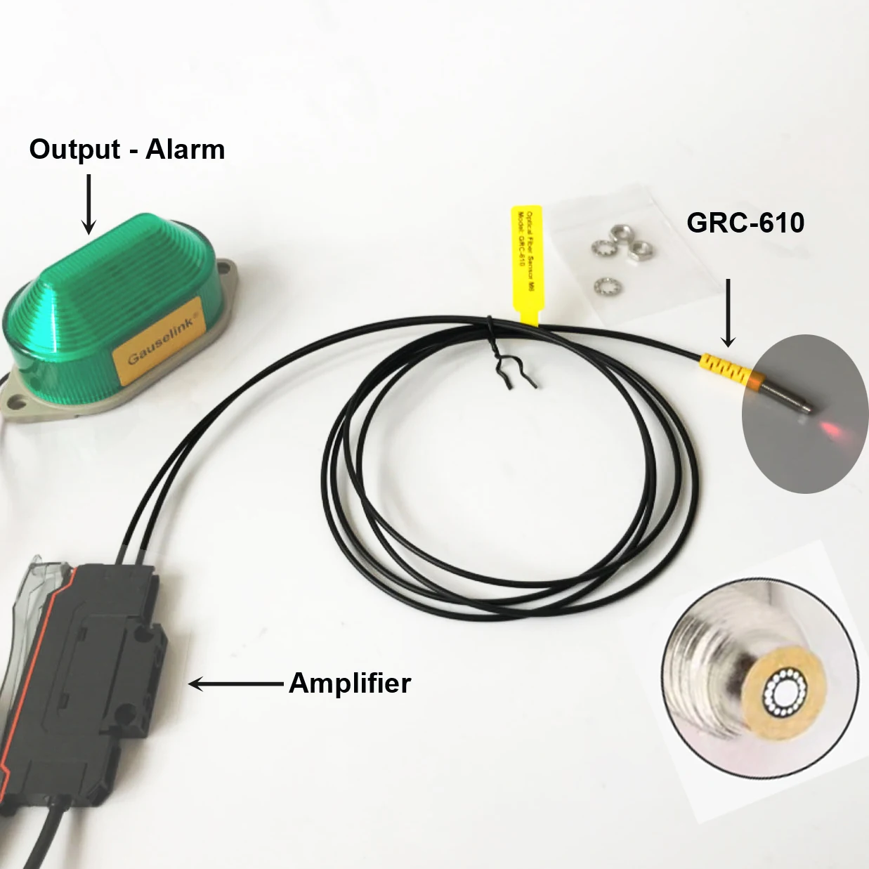 مستشعر الألياف الضوئية المحورية مع نواة متعددة لمضخم التبديل الكهروضوئي M3 M4 M6 كشف دقيق عاكس منتشر #5