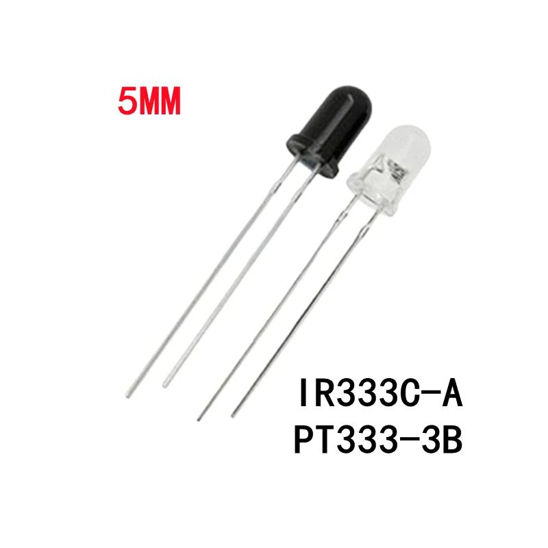 10pcs IR receiver diodes Original IR333C-A PT333-3B infrared transmitting receiving 5mm photodiode