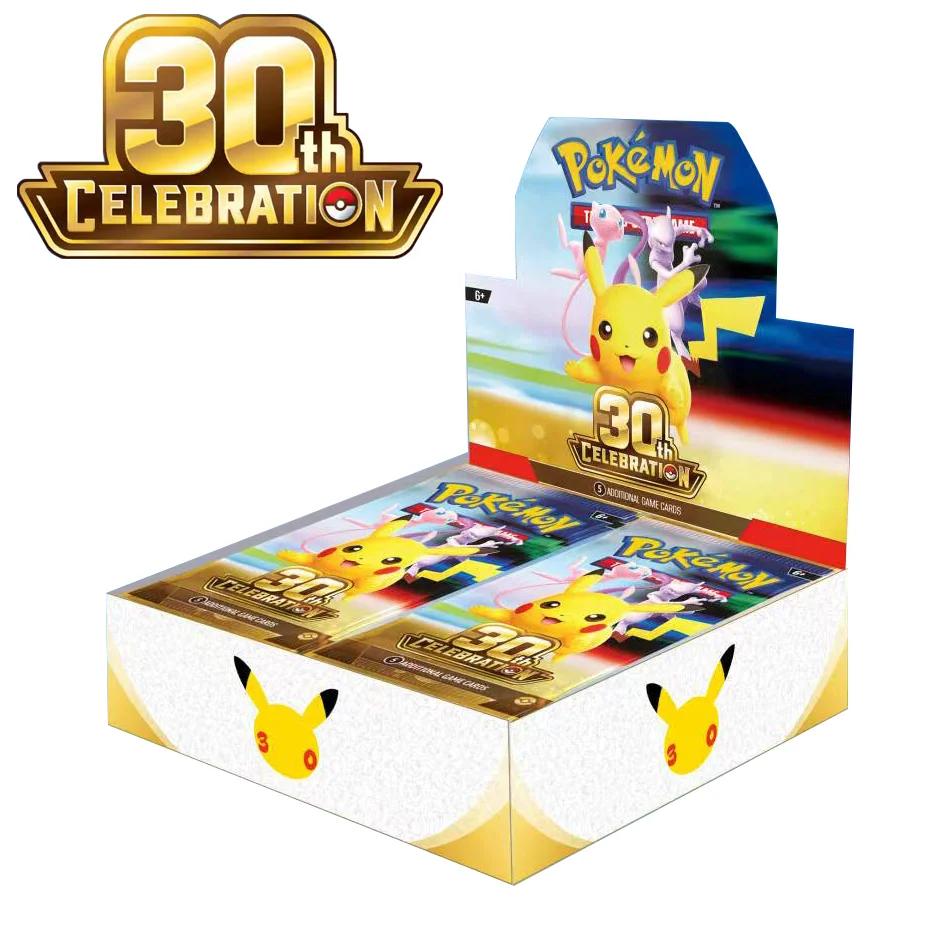2026 New TCG 30th Celebration Booster Box Sealed Trading Card Game Mew Mewtwo Collectible Cards Toy Gift for Kids
