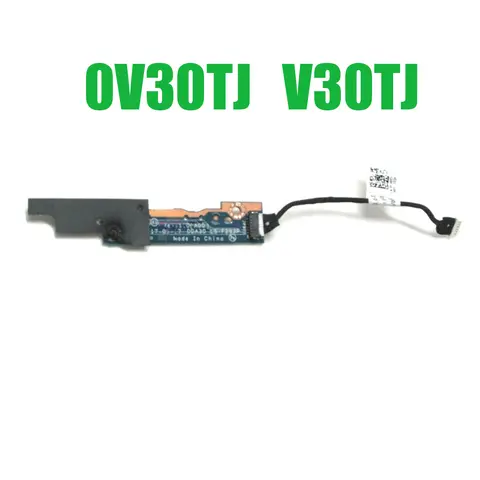 Placa de circuito del botón de volumen del ordenador portátil con Cable para DELL para Latitude 5289 7390 7389 2 en 1 LS-F293P DDA30 0V30TJ V30TJ