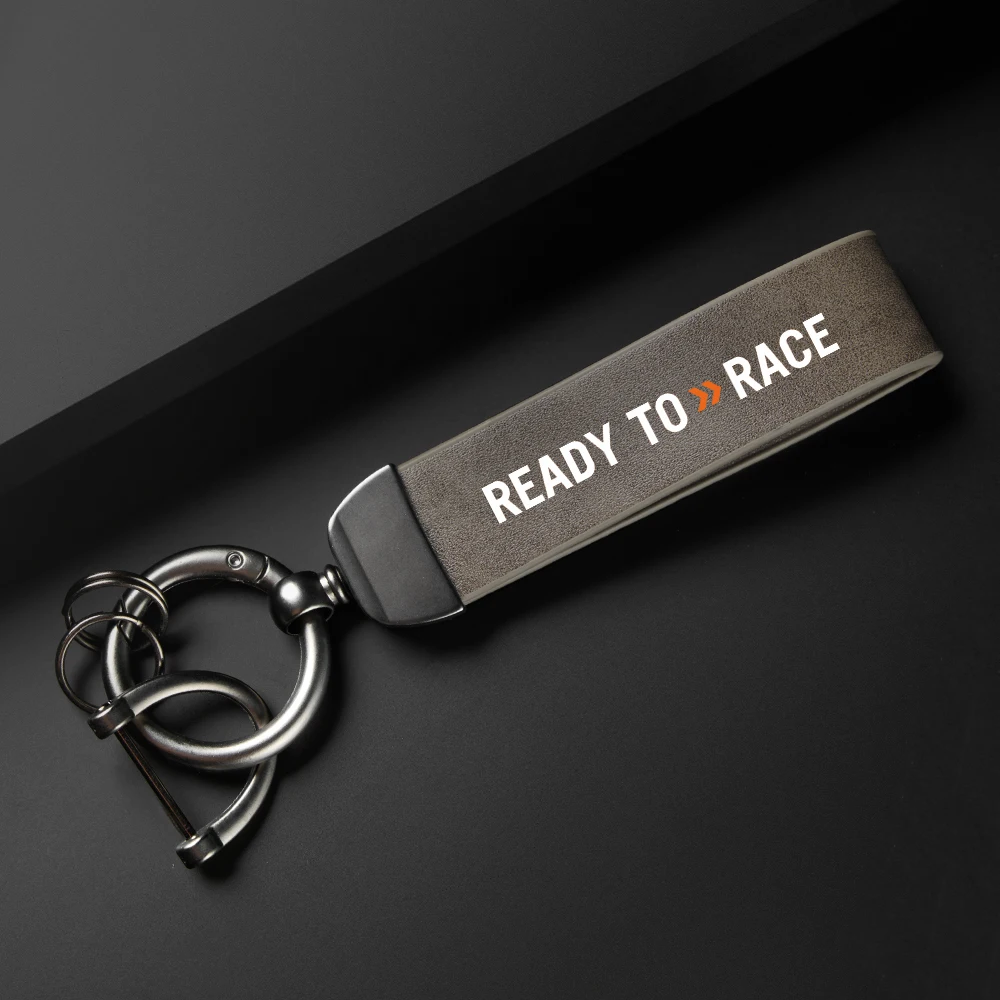 High-Grade leather Motorcycle Keychain Holder Keyring For KTM Ready to Race Adv Duke 390 690 790 890 1190 Rc 1290 Adventure