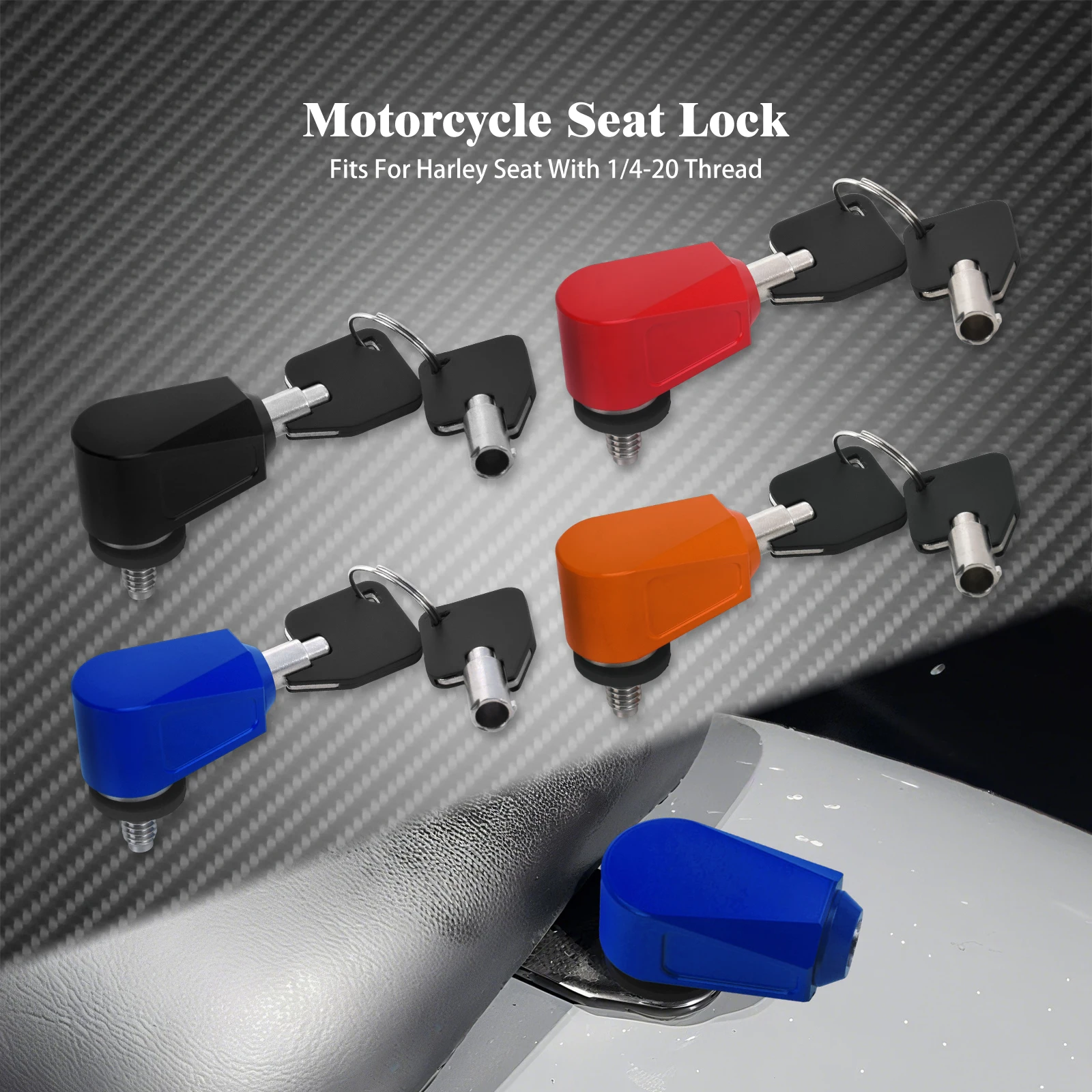 

Motorcycle Seat Screw Bolt Anti Theft Seat Lock Fasteners For Harley Touring Softail Sportster XL Softail Dyna Fatboy Breakout