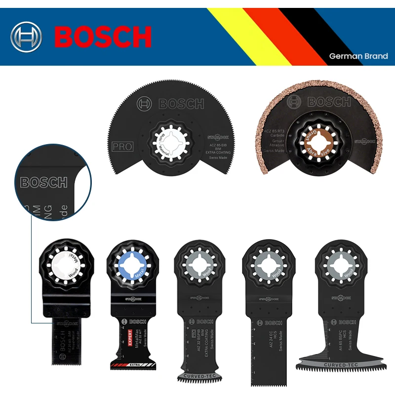 

Bosch Starlock Oscillating Saw Blade Starlock Blades High Carbon Steel Oscillating Multi Tool GOP Series Wood Metal Cutting