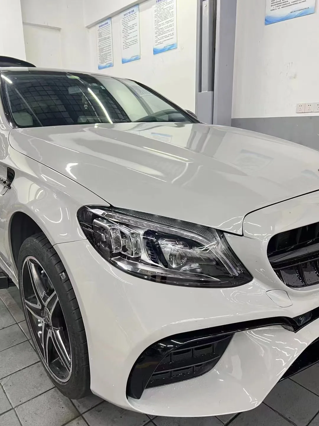 

Suitable for 15-21 Mercedes-Benz C-Class W205 Old and New C180C200C260C300 Full LED Headlights Pair of Assemblies