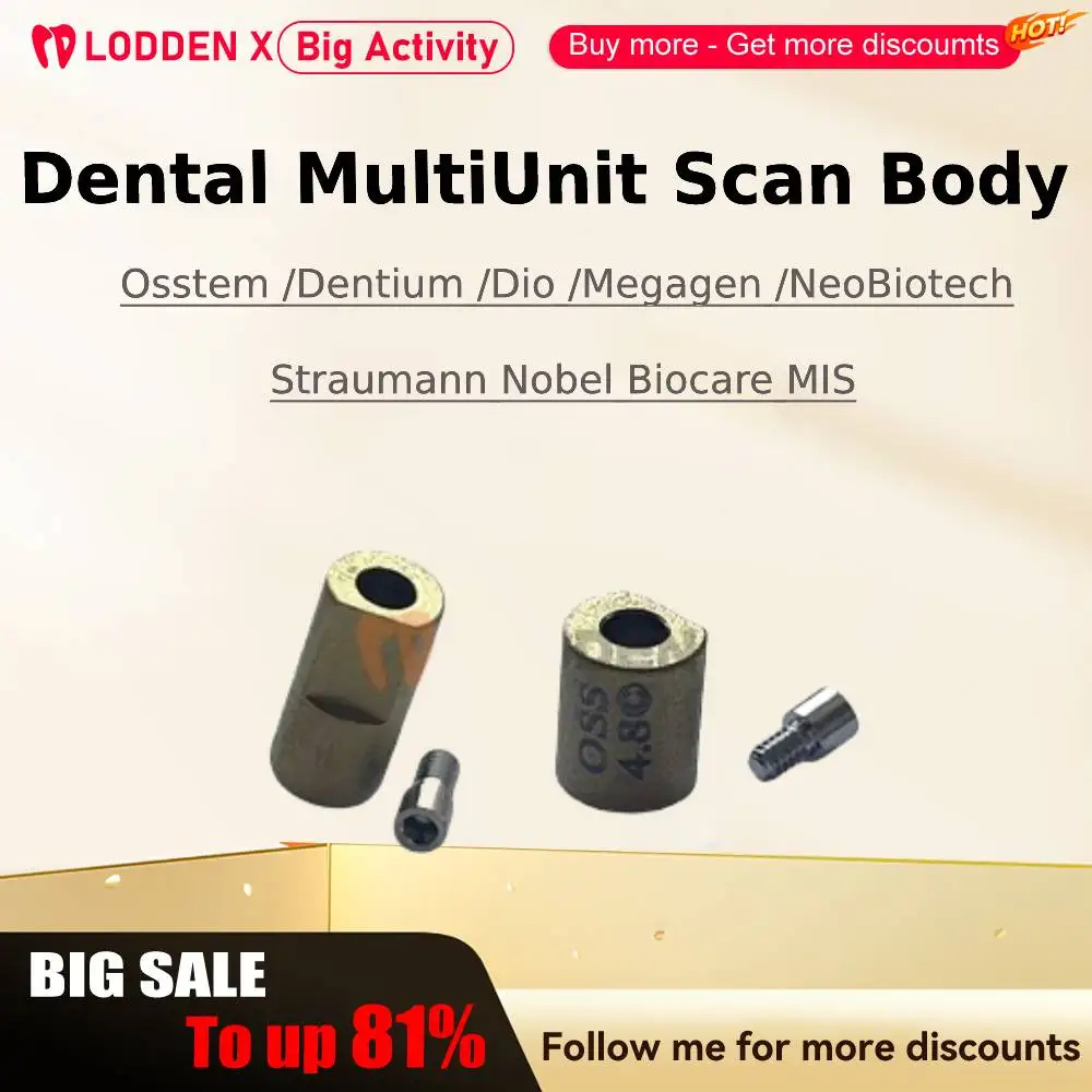 

Dental MultiUnit Scan Body for Osstem Dentium Dio Megagen NeoBiotech Straumann Nobel Biocare MIS Bridge Screw Accessoire Dental