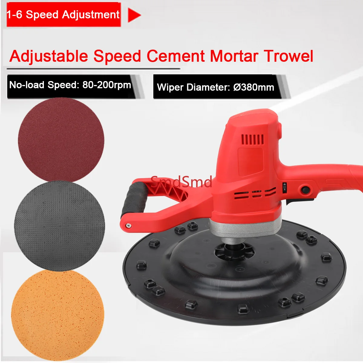 Concrete Cement Mortar Receiver Flattening Machine Handheld Wall Polisher Putty Powder Receiver Grinding Machine