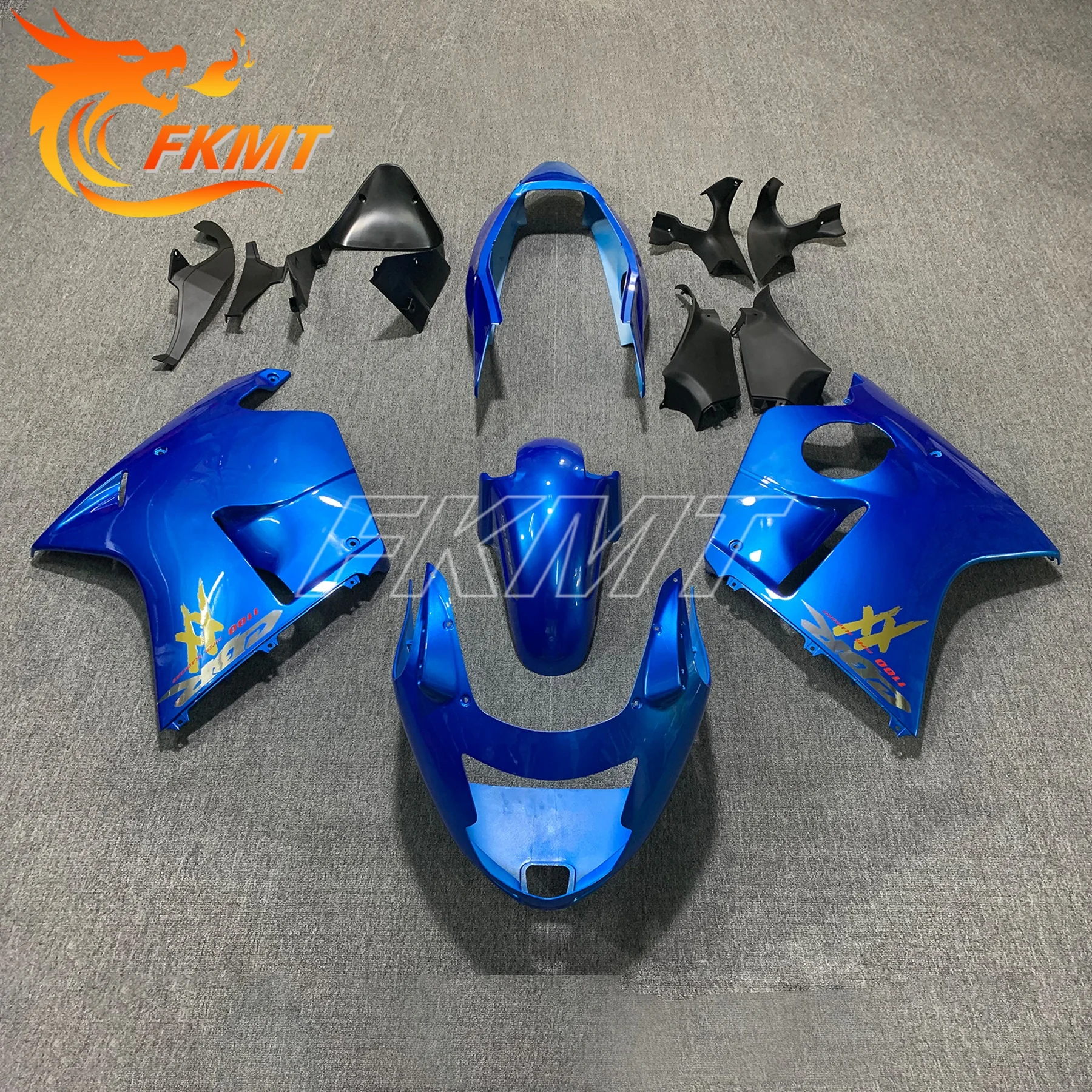 

Motorcycle Moto Bike ABS Plastic Bodywork Full Fairing Kit For 1996 1997 1998 1999 00-07 HONDA CBR1100XX Blackbird Black Gold