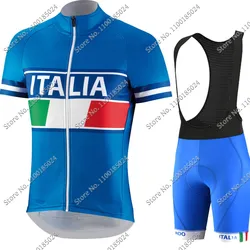 Maillot Italy National 2022 Team Cycling Jersey Set Italian Bicycle Clothing Road Bike Shirts Suit Bicycle Bib Shorts MTB Ropa