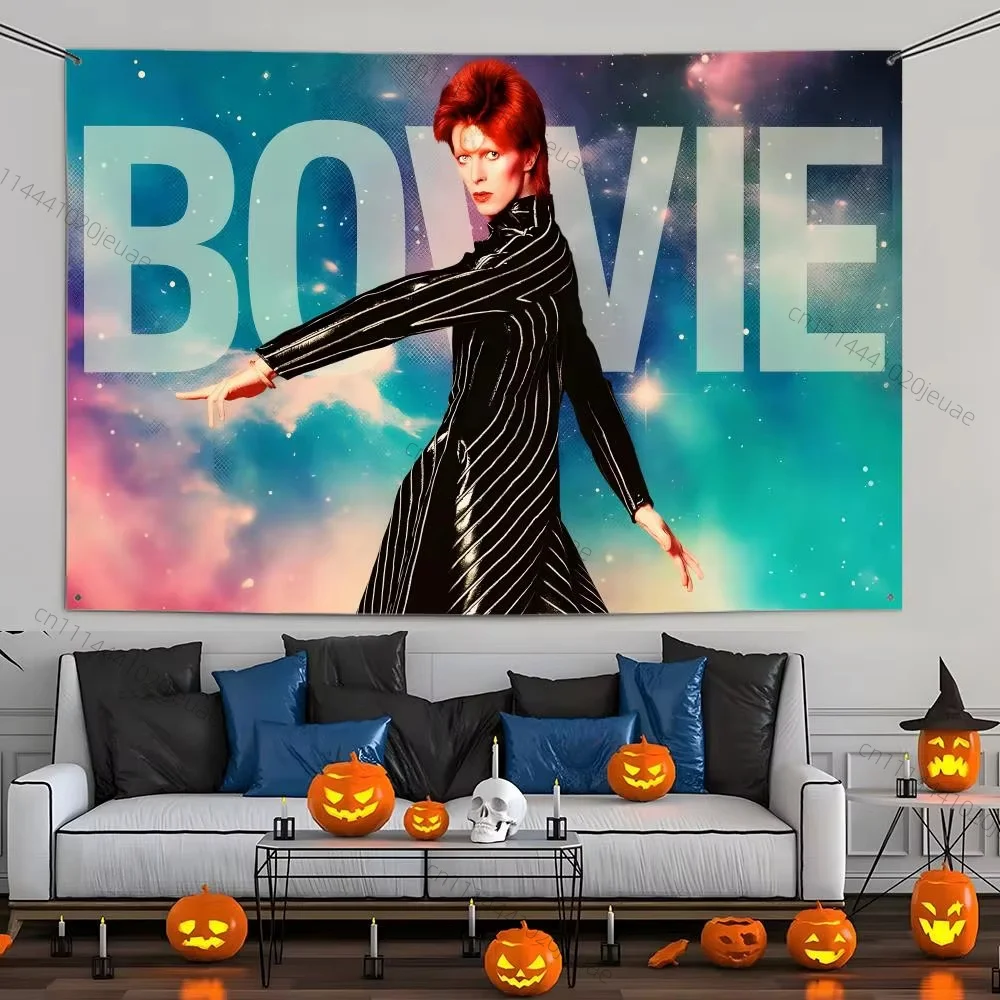 Aesthetic Backdrop Cloth David Bowies Living Flags Wall Hanging Tapestry Outdoor Decorative Headboard Wall Art Decor Room Decor
