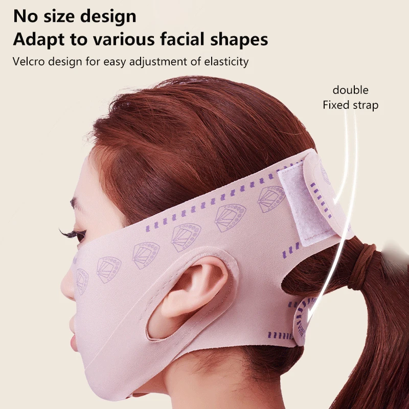 Chin Cheek Slimming Bandage Double Layer V Line Lifting Mask Face Lifting Anti Wrinkle Strap Band Sleeping Mask Beauty Health