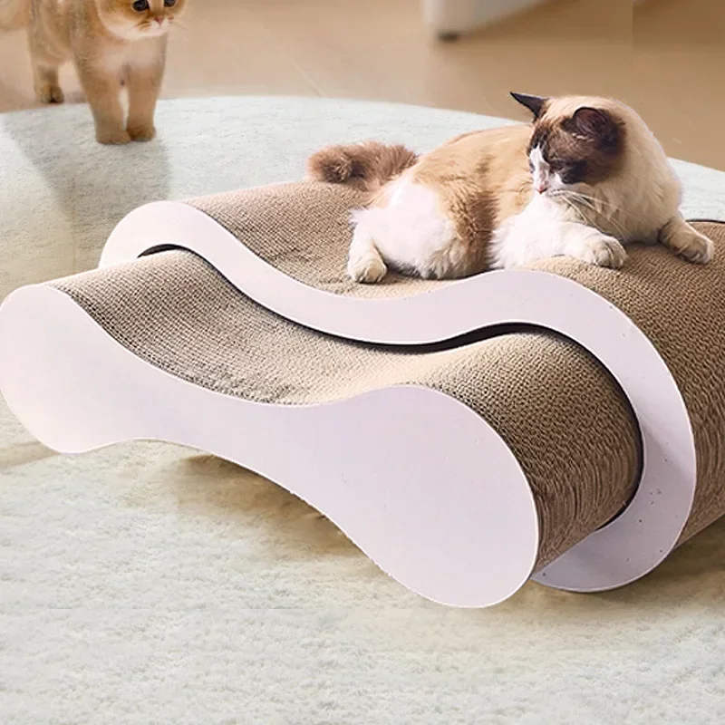 

Cat scratch board figure-8 cat nest integrated grinding claws do not drop crumbs, cat toys corrugated paper
