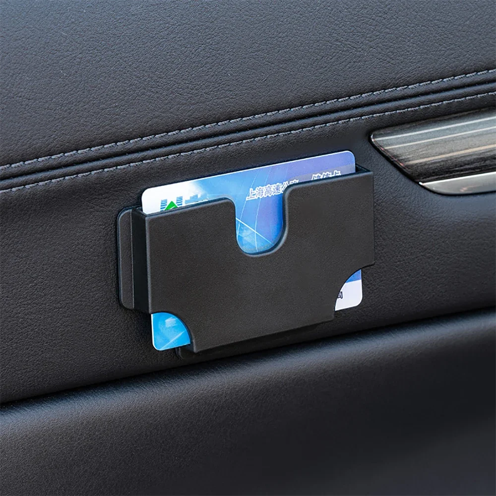 Newest Car Mounted Card Holder Voucher Storage Box Car Refueling High-Speed Card Slot Card Hoider Creative Utensils