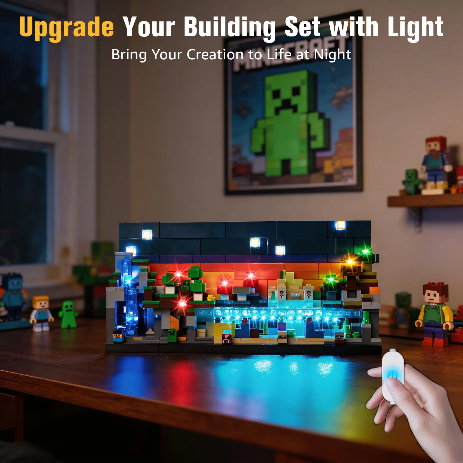 Led Light Kit Suitable for Lego Mini Biomes 21589 Model Diy Toys Set Not Included Building Blocks