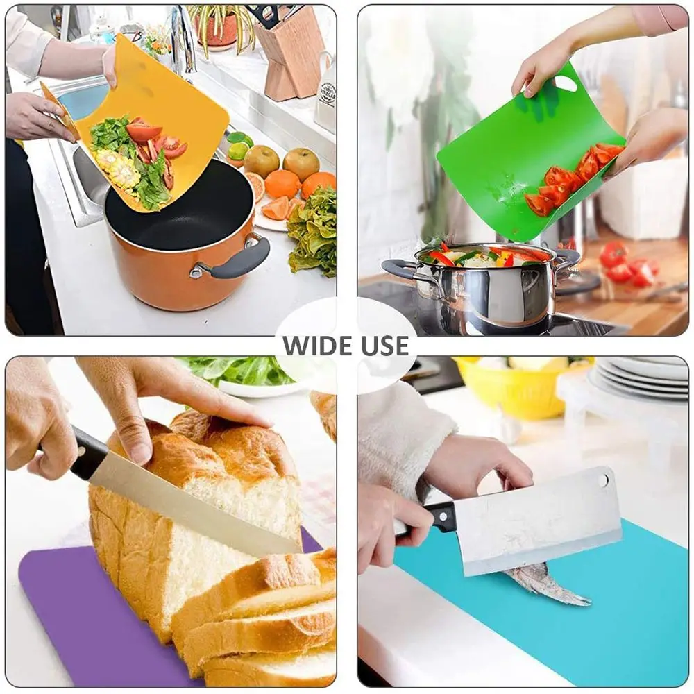 Multifunction Kitchens Tool Household Products Flexible Skidproof Classification Non-slip Plastic Cutting Boards Chopping Board