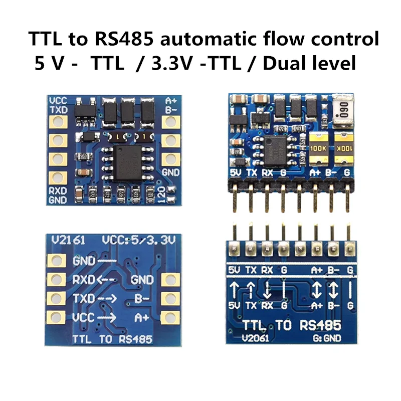 

Ультраминиатюрный неизолированный модуль связи RS485 для последовательного порта UART_TTL RS485 высокоскоростной трансивер