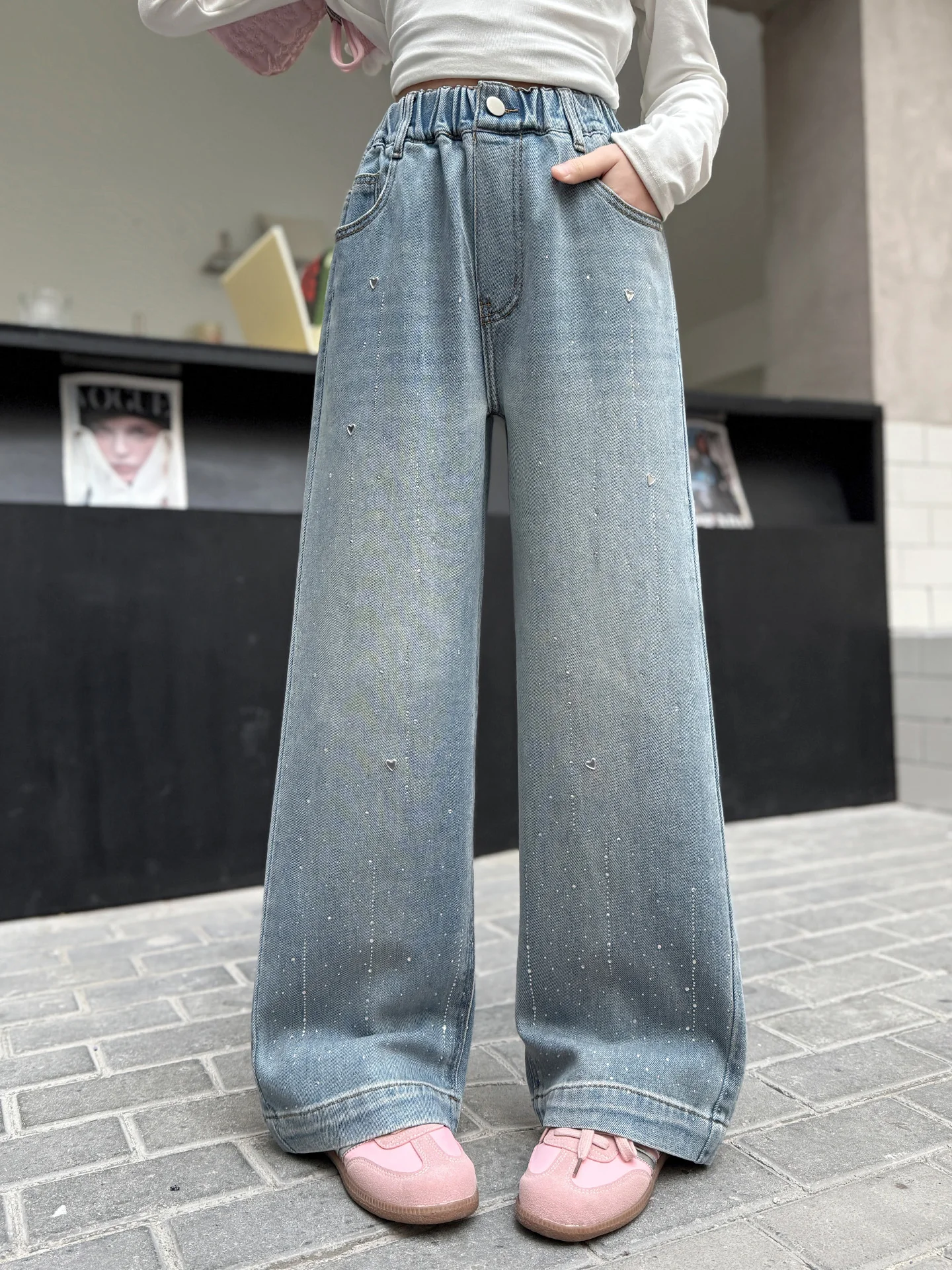 Spring Fashion Girls Jeans Cas - Kids Outdoor Youtube 评论和价格