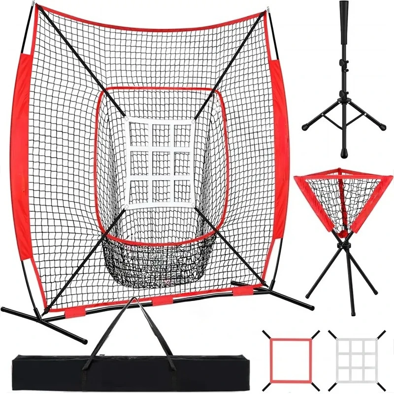2.1X2.1m Baseball Training Net Softball Pitching Practice Net Indoor Outdoor Strike Net Team Building Props