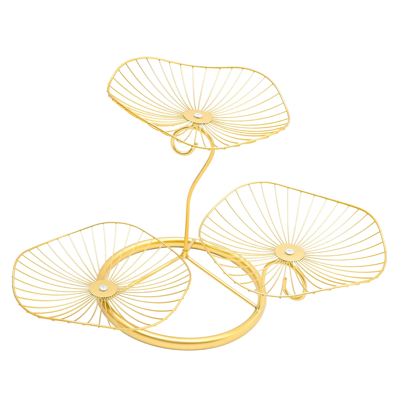 

3 Tier Iron Wire Fruit Basket Nordic Style Metal Storage Basket For Kitchen Countertop Vegetable Snack Bread Holder