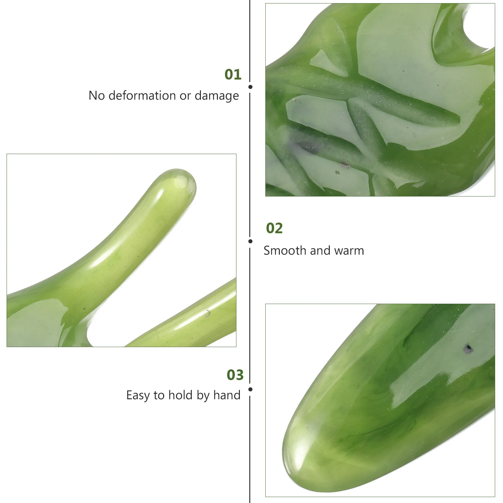 

1Pcs Natural Resin Nose Massager Two Prong Scraper for Body and Facial Massage Tool Enhances Blood Circulation Smooth Warm Hand